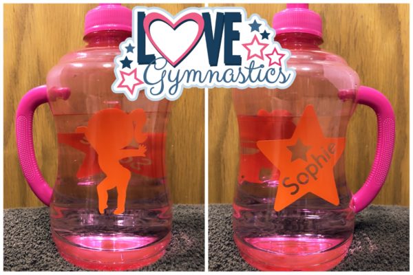 Gymnastics Star Water Bottle - Image 2